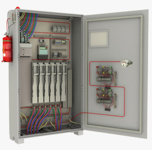 electrical panel fire suppression system